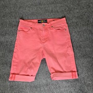 Lucky Brand Mid-Rise Jeans Cut Off Shorts Brooke Legging Size‎ 4/27 Pink Preppy